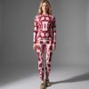 Wine Blossom Lycra Top