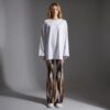 White Oversized Cotton Sweatshirt
