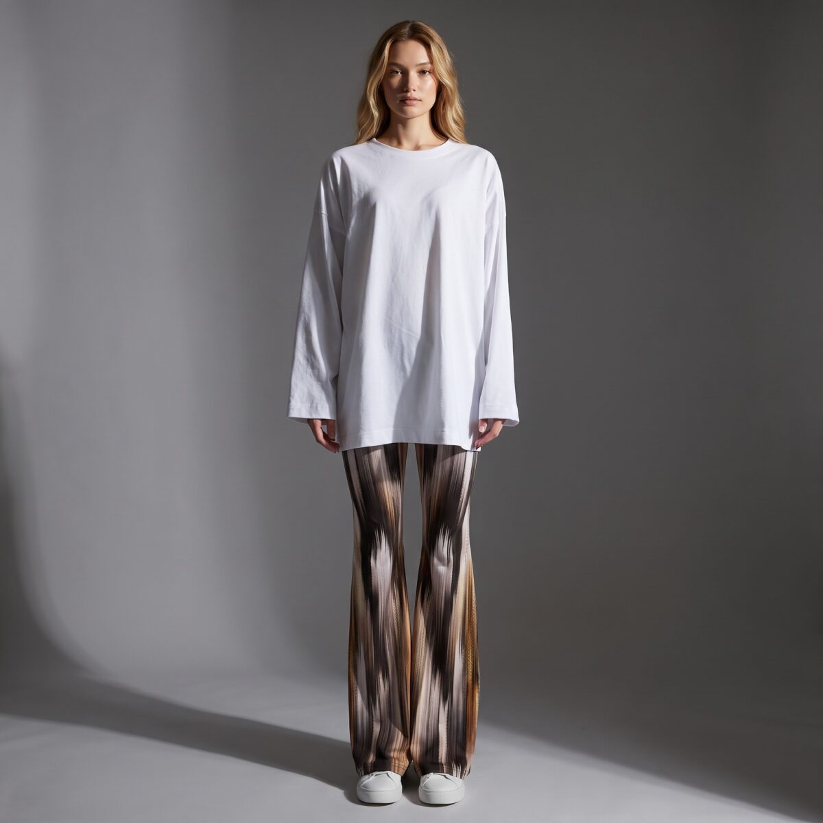 White Oversized Cotton Sweatshirt