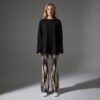 Black Oversized Cotton Sweatshirt