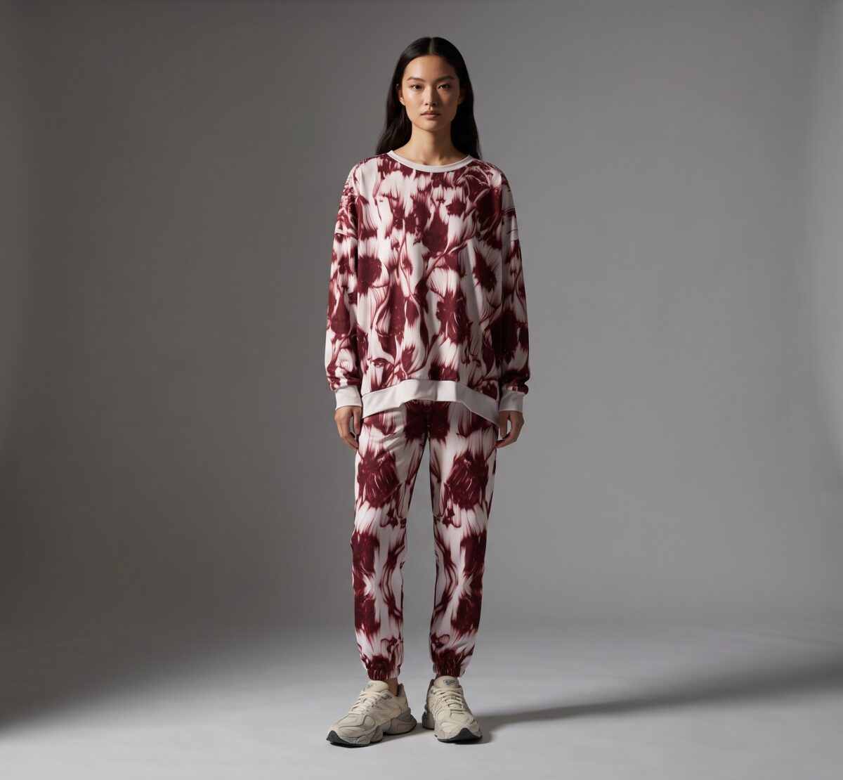 Wine Blossom Track Pants