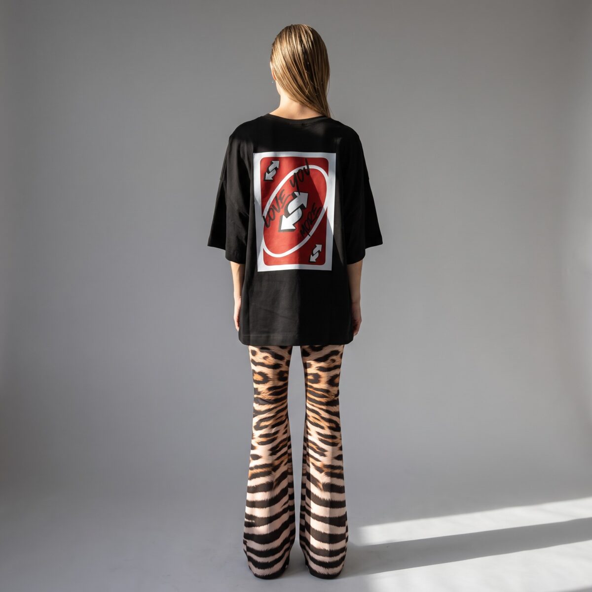 Uno Card Graphic T-Shirt Black