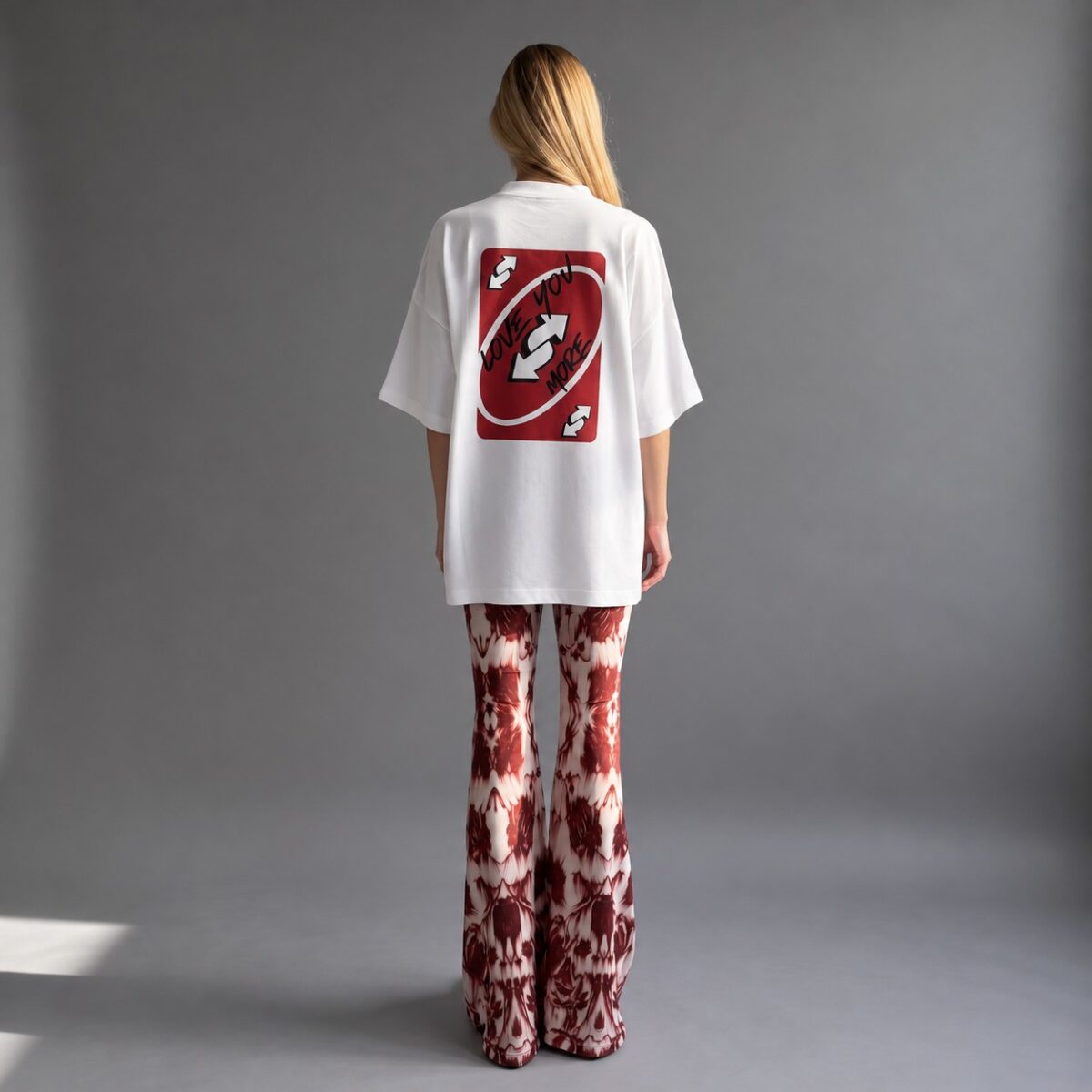 Uno Card Graphic T-Shirt White